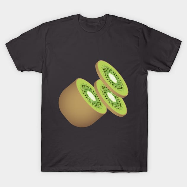 Sliced kiwi T-Shirt by Geramora Design